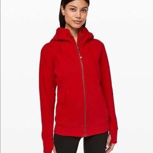 Lululemon Red Scuba Hoodie Sz 12
